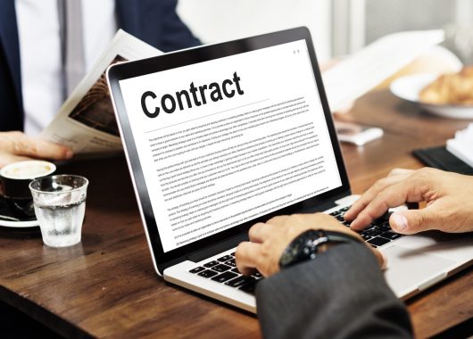 Business Contract Terms Legal Agreement Concept