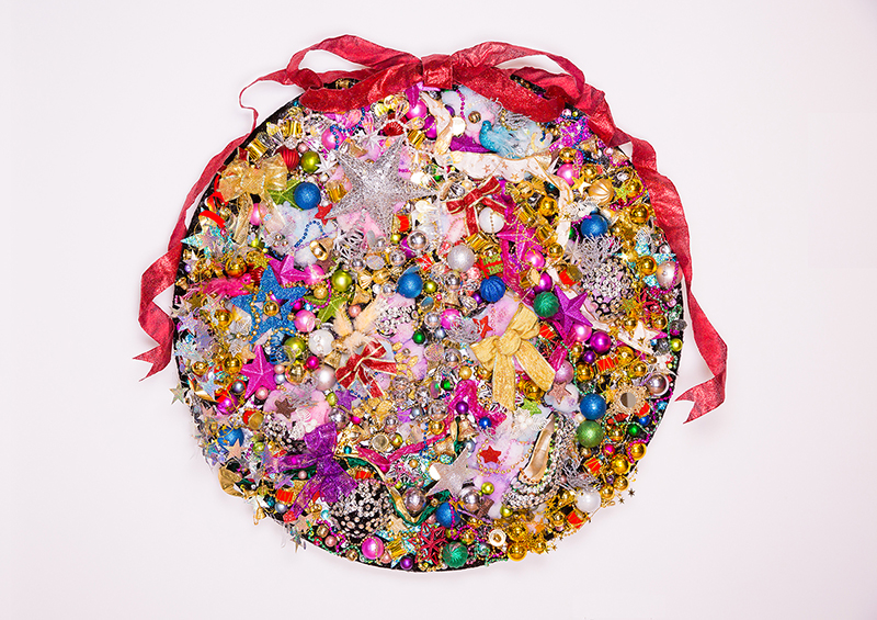 Sebastian Masuda 増田セバスチャン Colorful Rebellion ーChristmasー 2013 Wood panel, toy, mixed medium, acrylic