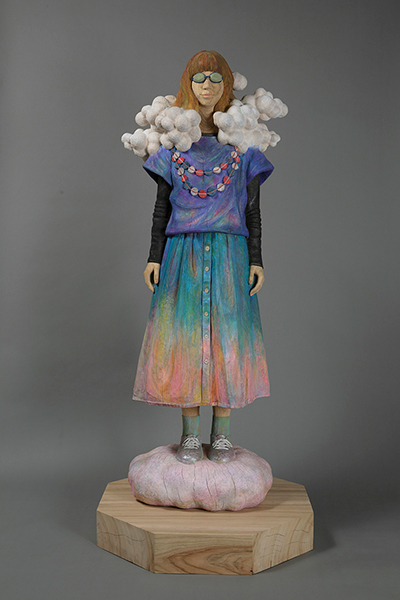 Kunihiko Nohara / 野原邦彦 Spring 春風 2015 Wood, acrylic Courtesy of gallery UG